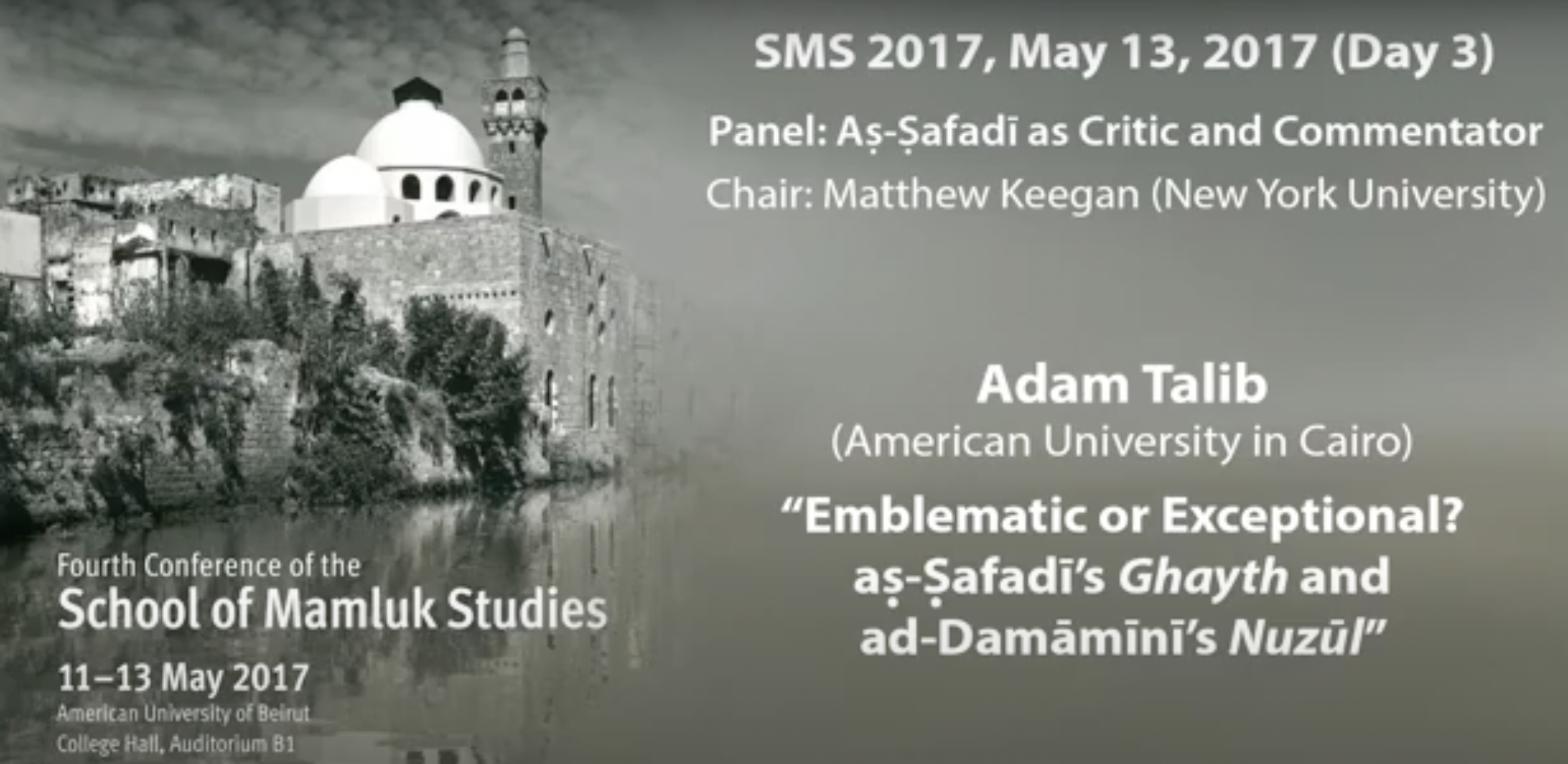 Preview image for Emblematic or Exceptional? aṣ-Ṣafadī and ad-Damāmīnī